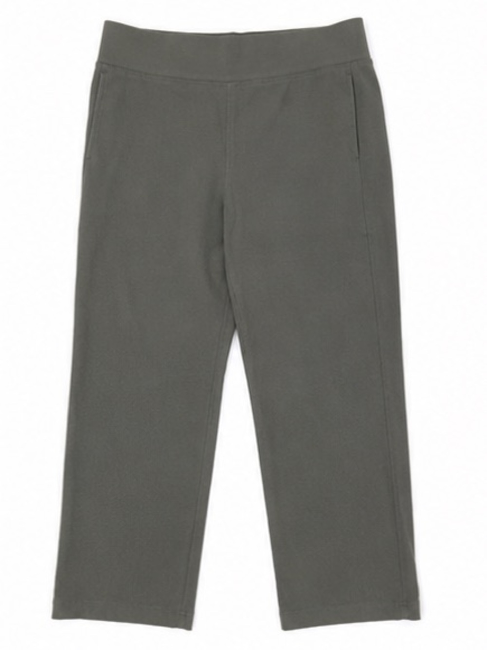 Eileen Fischer Green Gray Pull-On Straight Leg Pants